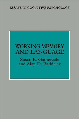 alan baddeley working memory and language